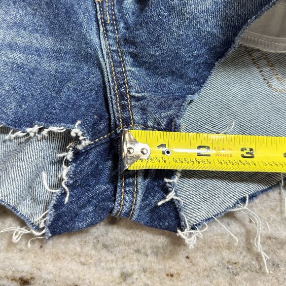 Old Navy NWT High Rise OG Shorts Women’s Size 6 Cutoff Hem Rainbow Detail - Picture 11 of 11